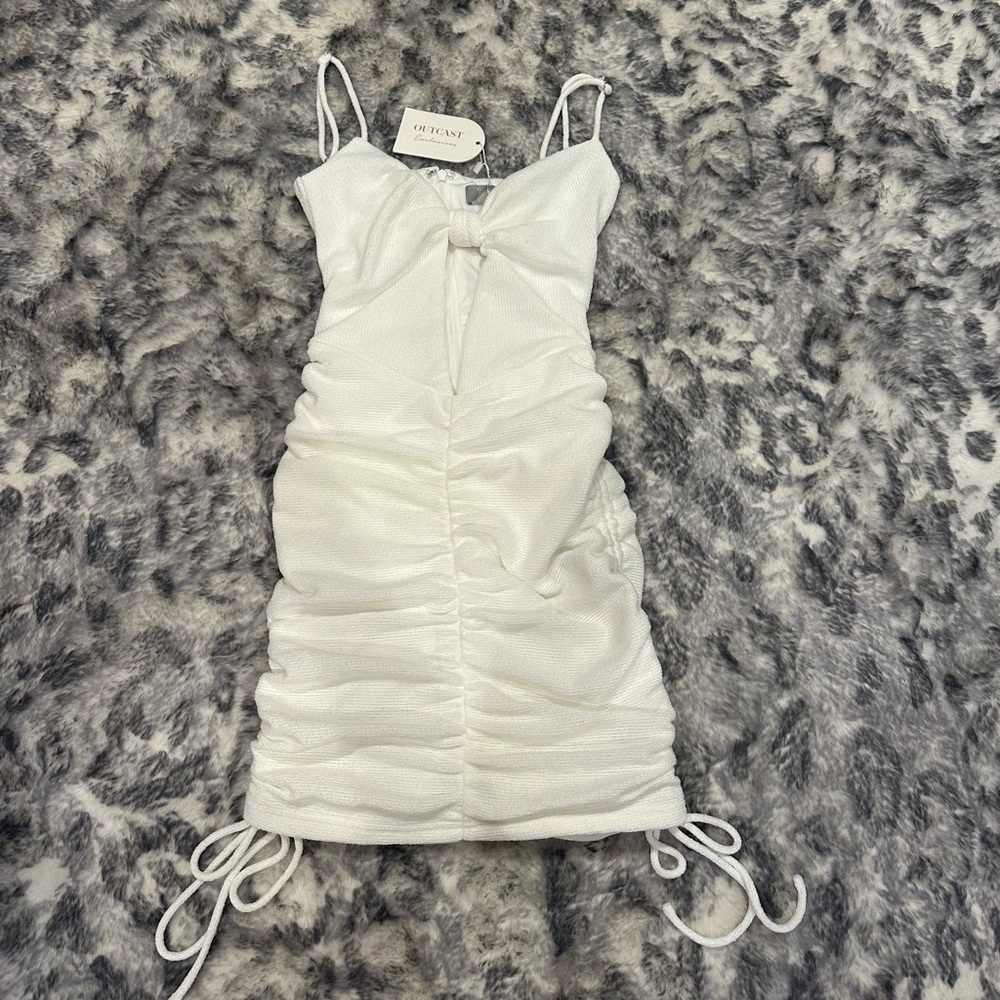 Outcast Blair mini dress white size: XS